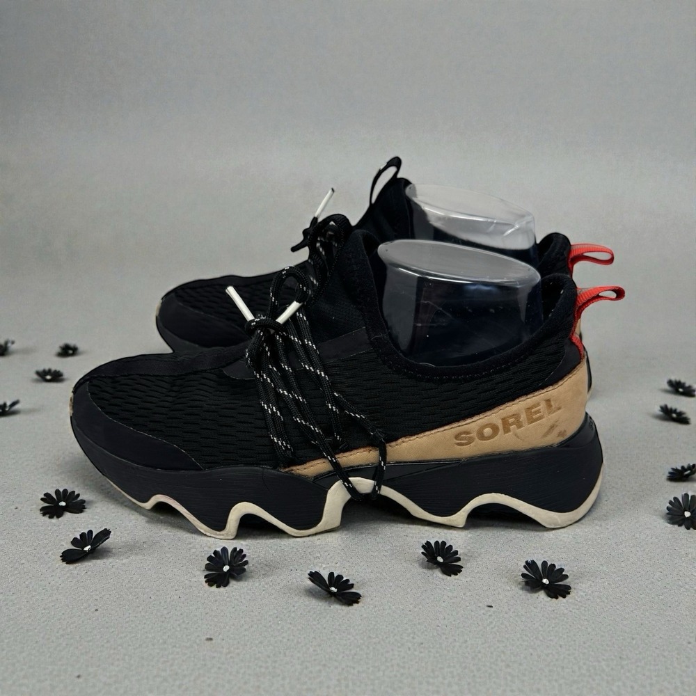 🔥Sorel Kinetic 🤑Impact Womens  Black &Brown 🖤 Work‎ Out Run Gym Glam 💰8